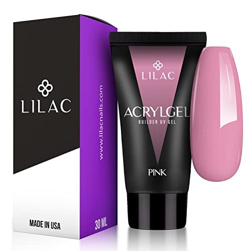 Polygel Per Unghie, Acrylgel Per Costruzioni a Lunga Durata, Gel Unghie Ricostruzione, Estensione Unghie Gel, Per Principianti e Professionisti, Non Brucia In Lampada. Made In U.s.a. (pink 30ml)