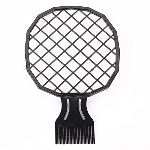 Racchetta per Capelli Afro, Pettine per Capelli Ricci Afro per Uomo Dreadlocks Pettine per Parrucchieri Strumento per Parrucchieri Cket Spugna Metallo Piccola Stagnola Hot Perm