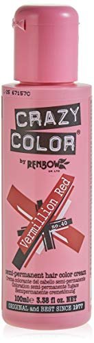 Renbow Crazy Color Crema Colorante Vegetale per Capelli , Vermillion Red - 100 ml
