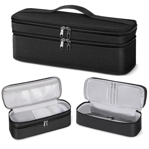 SITHON Borsa per Revlon One-Step Hair Asciugacapelli e Volumizzante, Doppio Strato Custodia da Viaggio per Dyson Airwrap, Shark Flexstyle, Bellissima, Remington, Rowenta Brush (SOLO Borsa)