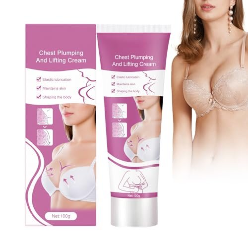 Tkekruh Crema Rassodante per Seno 100g, Ingrandimento e Sollevamento Del Seno, Migliora L'elasticità, Modellante, Breast Cream