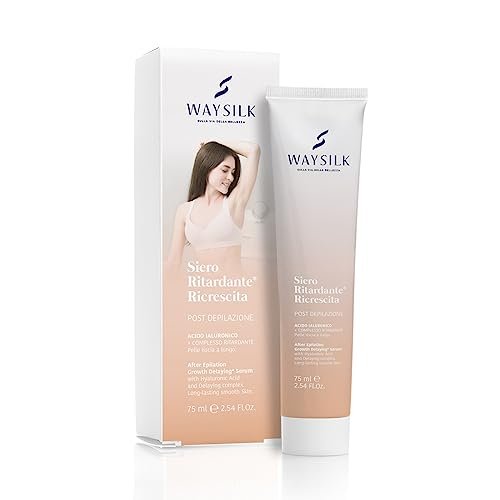 Waysilk | Siero Gel Post Depilazione, Gel Ritardante Ricrescita, Ritardante Crescita Peli Con Acido Ialuronico, 75ml