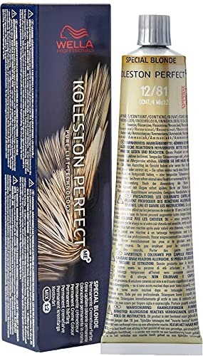 Wella Koleston, tinta permanente per capelli Perfect ME+ Special Blonde, n. 12/81, colore biondo perlato e cenere perlato, 0,66 kg, 8005610628257