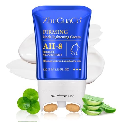 Ah-8 Crema Rassodante per il collo, Anti-doppio mento, Ah-8 Firming Neck Cream, Neck Firming Roller Cream, Crema collo e Decollete effetto lifting, Anti rughe per donne e uomini, 120g (1PC)