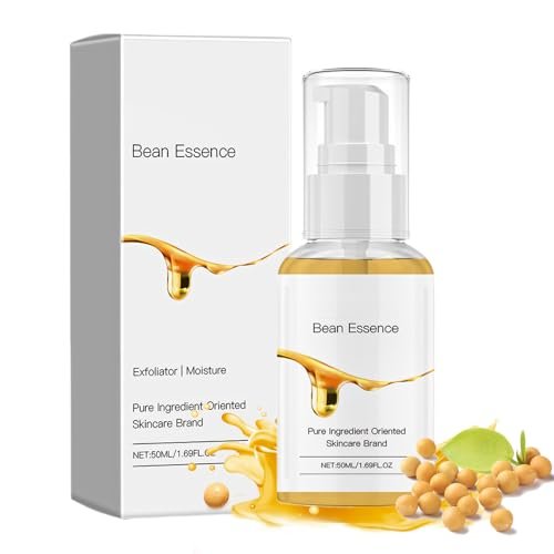 Allony Bean Essence, Siero Collagene Viso, Siero Viso Ricco di Proteine ​​di Soia, siero viso coreano Idratante, Adatto a Tutti i Tipi di Pelle (50ml)