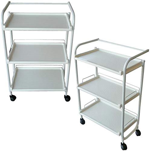 Beltom® CARRELLO ESTETISTA PARRUCCHIERE ESTETICA PORTAOGGETTI CASA CUCINA 90,5 x 58,5 x 32 CM. MASSAGGI MASSAGGIO TATTOO TATUAGGI PEDICURE MANICURE