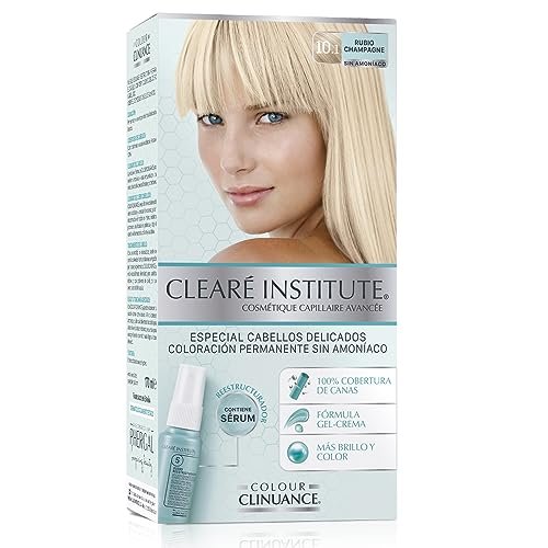 Colour Clinuance | Colorazione Permanente per Capelli Delicati | 10.1 Biondo Champagne | Senza Ammoniaca, Parabeni, Silicone | Colore intenso, 100% copertura | Dermatologicamente Testato