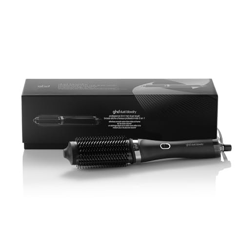 ghd Duet Blowdry Spazzola Asciugacapelli Nera – Da Bagnato a Asciutto Senza Danni da Calore, 3X Più Volume, Risultati a Lunga Durata fino a 24 Ore – Per Tutti i Tipi di Capelli
