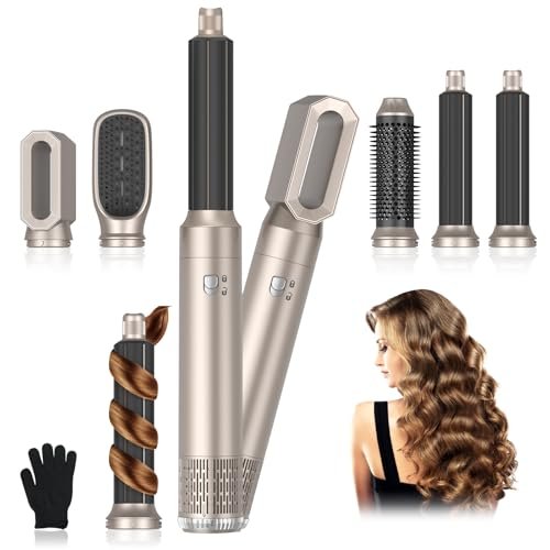 Journeyside Spazzola Ad Aria Calda,1000W Spazzola Asciugacapelli Multifunzione, Air Styler Set con 3 Temperature, Spazzola Modellante Ad Aria Per Capelli Ricci, Volumizzante, Lisciante, Asciugare