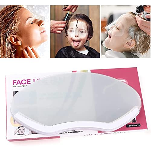 Kalolary 50 PCS Salon Shield, Trasparente per gli Occhi Copertura del Viso da Parrucchiere Barbiere Maschera Protezioni per Occhi da Doccia Trucco Extension Ciglia