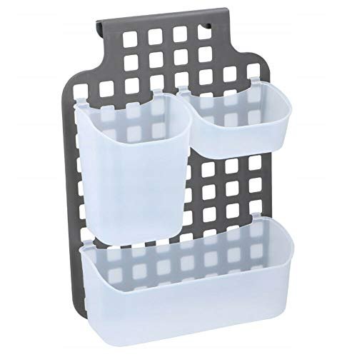 Lifetime Organizzatore Portaoggetti Aggancio per Anta Mobile o Porta Organizer Bagno Cucina Salvaspazio a 3 Scomparti Dimensione 38 x 28,5 x 9,5 cm