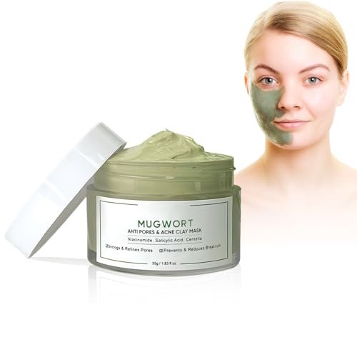 Maschera per la Pulizia Profonda, Mascher Fango Per Viso, Maschera Fango, Maschere Viso Maschera all'argilla, Maschera Viso Purificante e Idratante, Maschere Argilla Viso per la Pulizia Profonda