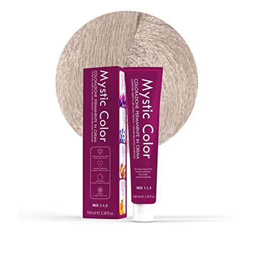 Mystic Color - Colore Biondo Platino Cenere 10.1 - Tinta per Capelli - Colorazione Professionale in Crema a Lunga Durata - Con Cheratina Idrolizzata, Olio di Argan e Calendula - 100 ml