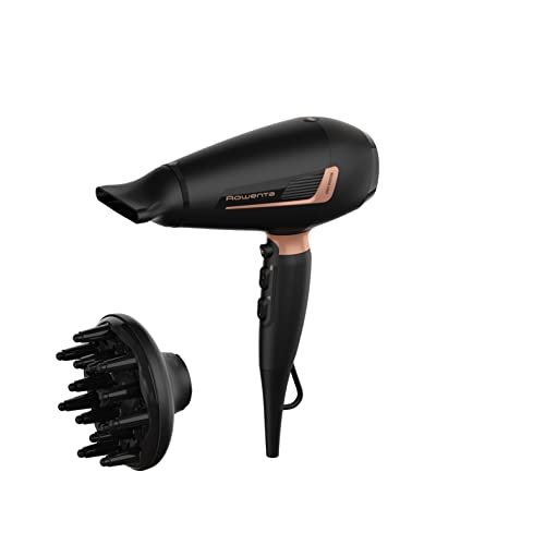 Rowenta Cv8830 Pro Expert, Asciugacapelli, 2200 W, Generatore Di Ioni, Accessori Per Styling, Impostazioni Personalizzate, Ergonomico, Nero
