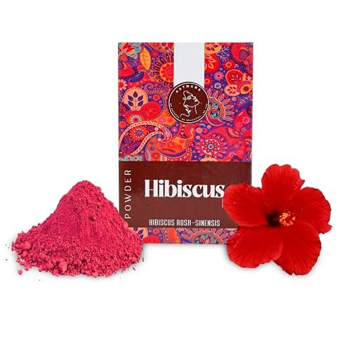AATMANA Polvere Di Ibisco | Hibiscus Powder | Sabdariffa | Rosa Sinensis | Polvere Naturale Per Capelli E Pelle | Previene Il Problema Dei Capelli E Riduce Al Minimo I Pori Della Pelle - 100 Grams