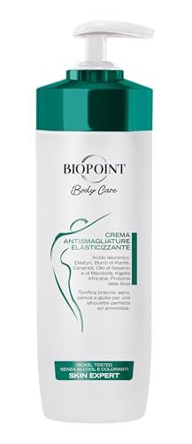 Biopoint - Crema Corpo Anti Smagliature Elasticizzante, Migliora il Tono Cutaneo e l'Elasticità della Pelle, Azione Rigenerante Effetto Lifting, Dona Tonicità e Compattezza, 200 ml