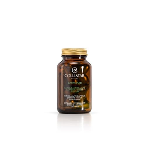 Collistar Capsule Anticellulite Caffeina + Escina, Capsule monodose per uso esterno che attenuano l’aspetto a ‘buccia d’arancia’, Perfette per il massaggio professionale, 14 capsule