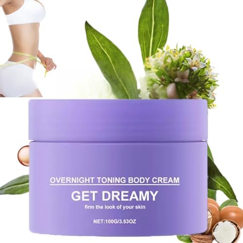 Crema rassodante Dream Night, Get Dreamy Overnight Toning Whip, crema rassodante e idratante per pelle sciolta, adatta per tessuti a buccia d'arancia di cosce, glutei e braccia che rassodano la pelle