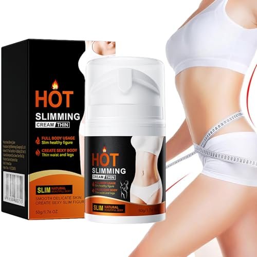 Crema Snellente Riscaldante 50g,Riduce Grasso Localizzato su Addome,Fianchi,Braccia e Glutei,Trattamento Rassodante Anticellulite Naturale per Donna
