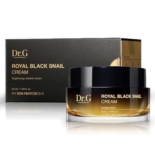 Dr.G Dr. G vera crema lumaca nera - 50 ml - Idratante con mucina di lumache, cura della pelle coreana, K Beauty per la pelle secca, la proteina pappa reale migliora la barriera cutanea,