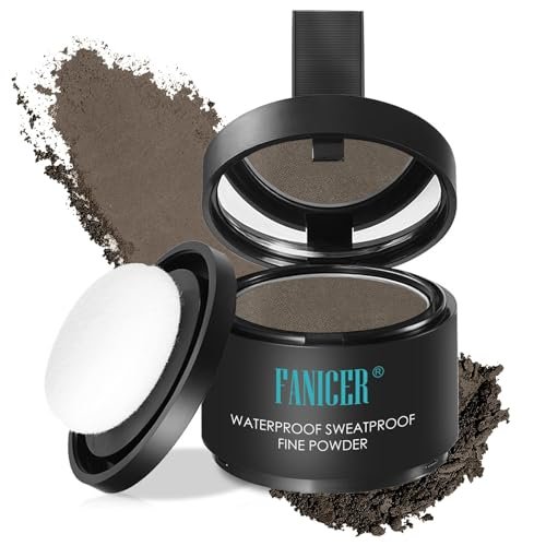 Hair Line Powder,Polvere Correttore Radici,polvere per Attaccatura Capelli,Coprire le Zone Spazi Vuoti e la Radice,Polvere Camouflage Capelli,per Uomo e Donna(Marrone al cioccolato 08)