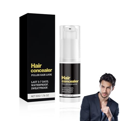 Horuili® Crema copricapo, correttore per capelli, punti di copertura per capelli voluminizzanti, rinforzante dell'attaccatura dei capelli a prova di sudore, per coprire facilmente i capelli sciolti