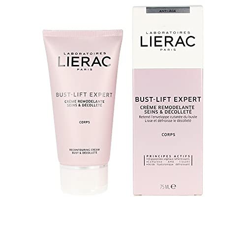 Lierac Bust Lift Expert Crema Rassodante Seno e Décolleté con Acido Ialuronico, per Tutti i Tipi di Pelle, Formato da 75 ml