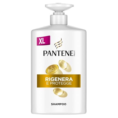 Pantene Shampoo Rigenera E Protegge Capelli Deboli, Secchi, Pro-V Active Nutri-Plex, Dosatore 1000ml