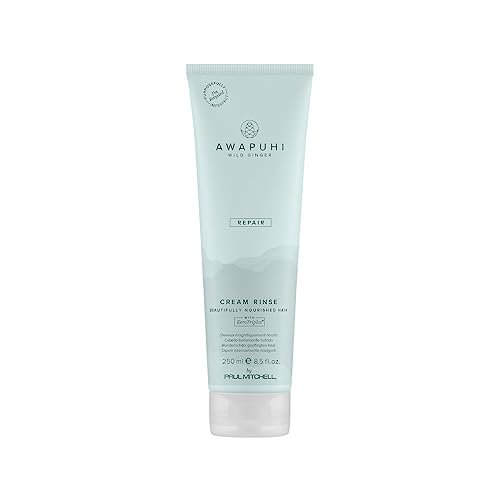 Paul Mitchell Awapuhi Wild Ginger Keratin Cream Rinse, condizionatore idratante, districante alla cheratina, ideale per capelli danneggati e colorati - 250 ml