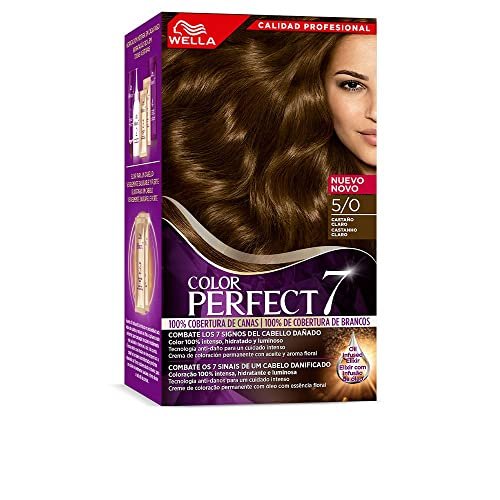 Wella Color Perfect Colorazione Permanente per Capelli Idratati e Luminosi Tonalità Castano Chiaro