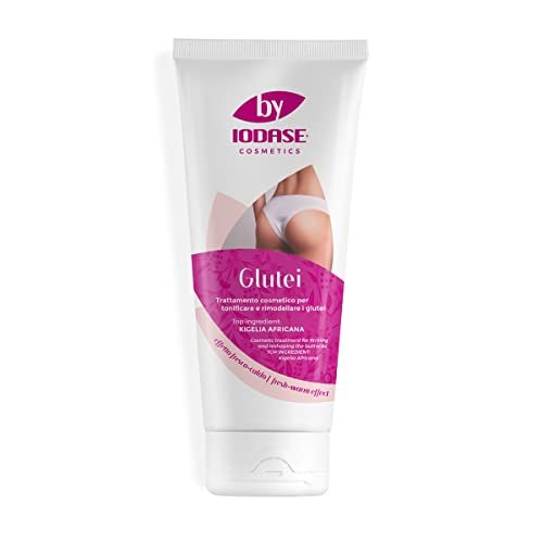 Crema ByIodase Glutei Tonificante e Rimodellante Effetto Push Up caldo-freddo, a base di Kigelia Africana, 200 ml