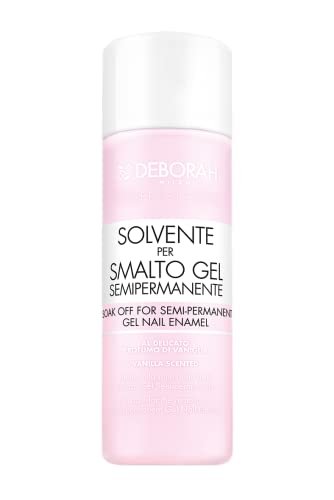 Deborah Milano - Solvente per Smalto Semipermanente con Cheratina, Effetto Rinforzante e Protettivo, Prepara le Unghie all'Applicazione, 120 ml