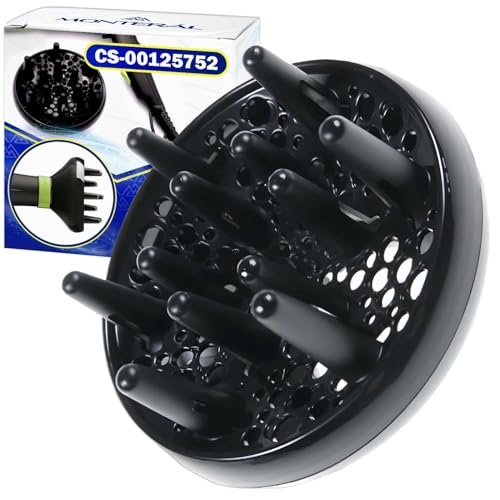 Diffusore Capelli Ricci per Phon Capelli con Codice Originale CS-00131410 per Rowenta Instant Dry Eco Intelligence CV6030E0 CV6040E0 - Garanzia di 10 Anni - MONTERAL