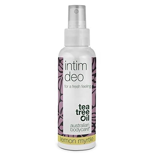 Intim deodorante | Olio di tea tree + limone mirtle | 100% vegano intimo deodorante contro odori sgradevoli e irritazioni nella zona intima, 100 ml