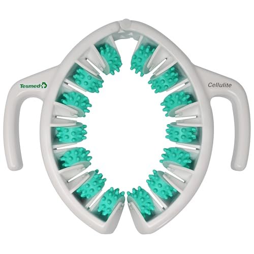 Massaggiatore Anticellulite TESMED CELLULITE, Apparecchio Rassodante e Drenante per Gambe, Glutei e Cosce, Massaggio Linfodrenante, Stimola la Circolazione, Riduce la Ritenzione Idrica