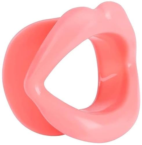 Nikou Silicone Face Lifting Lip Exerciser, Rassodante per Il Viso dei Muscoli della Bocca Lifting del Viso Previene L'invecchiamento Esercizio Orale per Il Viso in Silicone per Le Donne(Rosa Carne)