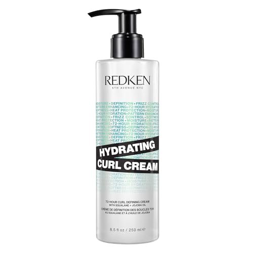 Redken, Crema Arricciante Per Definizione Ricci e Termoprotettore, Idrata & Definisce i Ricci, Arricchita con Olio di Jojoba & Squalane, Capelli Ricci, Mossi & Crespi, Curl Stylers, 250ml