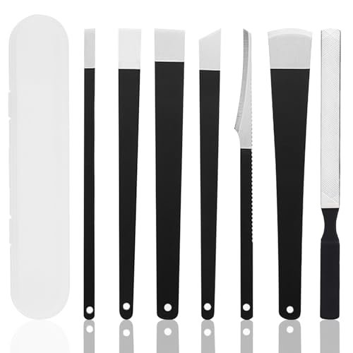 Scettar 7 Pezzi Bisturi Per Pedicure Set Manicure,Set Manicure Professionale,Set Pedicure Professionale Piedi,Attrezzi Per Pedicure,Per La Rimozione Di Calli,Duroni,Pelle Morta,Duroni,Cuticole