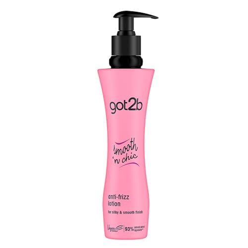 Schwarzkopf Got2B, Smooth'n Chic Lozione Anti Crespo, Modellante e Lisciante, Termoprotettore, con Finish Lucente, per Capelli Morbidi, Formato da 200 ml