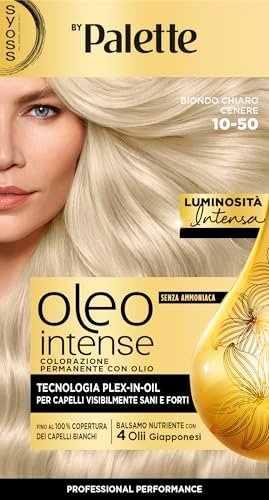 Syoss by Palette Oleo Intense, 10-50 Biondo Chiaro Cenere