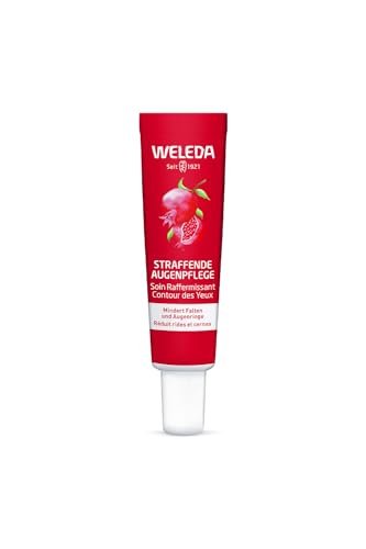Weleda Crema contorno occhi biologica rassodante, con olio di melograno e peptidi maca, cosmetici naturali, 1x12 ml