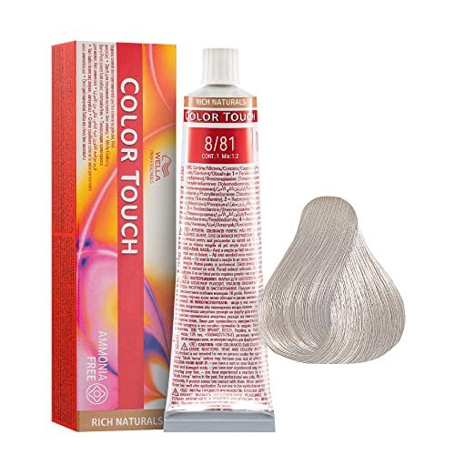 Wella - 8/81 Biondo Chiaro Grigio Color Touch Senza Ammoniaca- Linea Rich Naturals