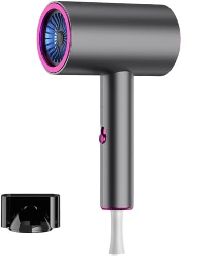 Asciugacapelli Ionico, 2000W Phon per Capelli Ionico, Professionali AC Motore con 3 Impostazioni di Velocità/Temperatura, Leggero Express Asciugacapelli da Viaggio, Fono Capelli Ionico Portatile
