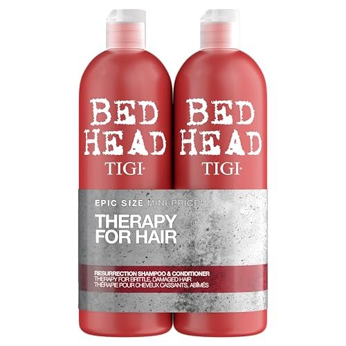 Bed Head by TIGI | Set shampoo e balsamo Resurrection Repair | Trattamento professionale per capelli secchi e rovinati | Potente formula ristrutturante e condizionante | 2x750ml