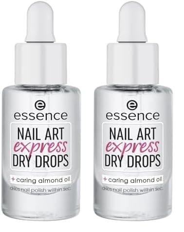 essence gocce per asciugatura rapida smalto unghie (8ml) (Confezione da 2)