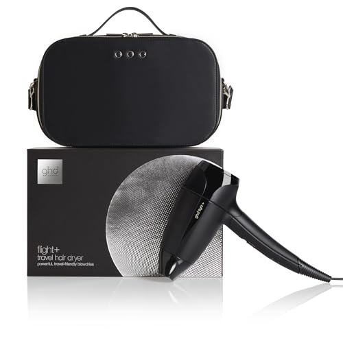 ghd Flight+ Asciugacapelli - Asciugacapelli Da Viaggio con pochette (Nero)