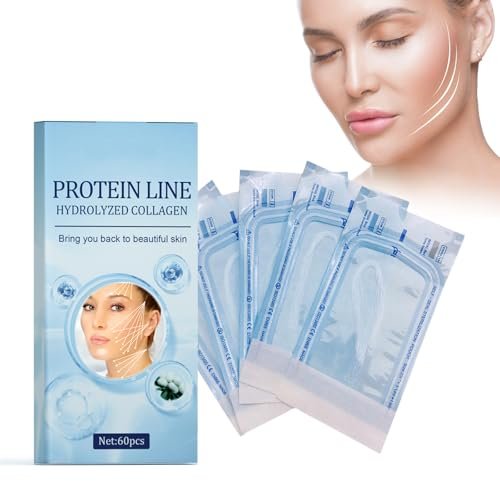 Linea lifting proteico, 60 pezzi lifting proteina solubile filo di seta collagene filo di seta proteina filo di seta solubile collagene idrolizzato proteina line lifting filo lifting per rassodare la