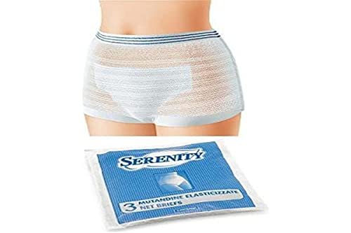 Mutandina A Rete Elastica Riutilizzabile Contenitiva Del Pannolone Misura Extra Large 3 Pezzi