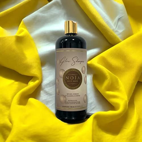 Noia HAIR – SHAMPOING PROFESSIONALE SENZA SOLFATI 1000 ML + SPAZZOLA BRUSHING OFFERTA (GLOW SHAMPOING PROTEINA DI SEA, ACIDO IALURONICO & MIELE 1000 ml)