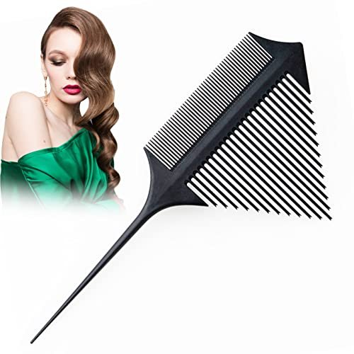 PlandleLee Pettine per tingere i Capelli, Pettine Per Punte da Parrucchiere, Pettine Capelli Denti Larghi Detangling Comb,Pettine Per Meches,Pettine per Sfumature Capelli